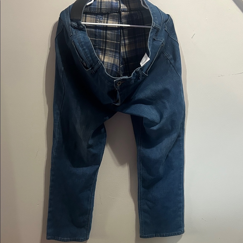 Weatherproof Men's Dark Blue Relaxed Jeans Insulated.